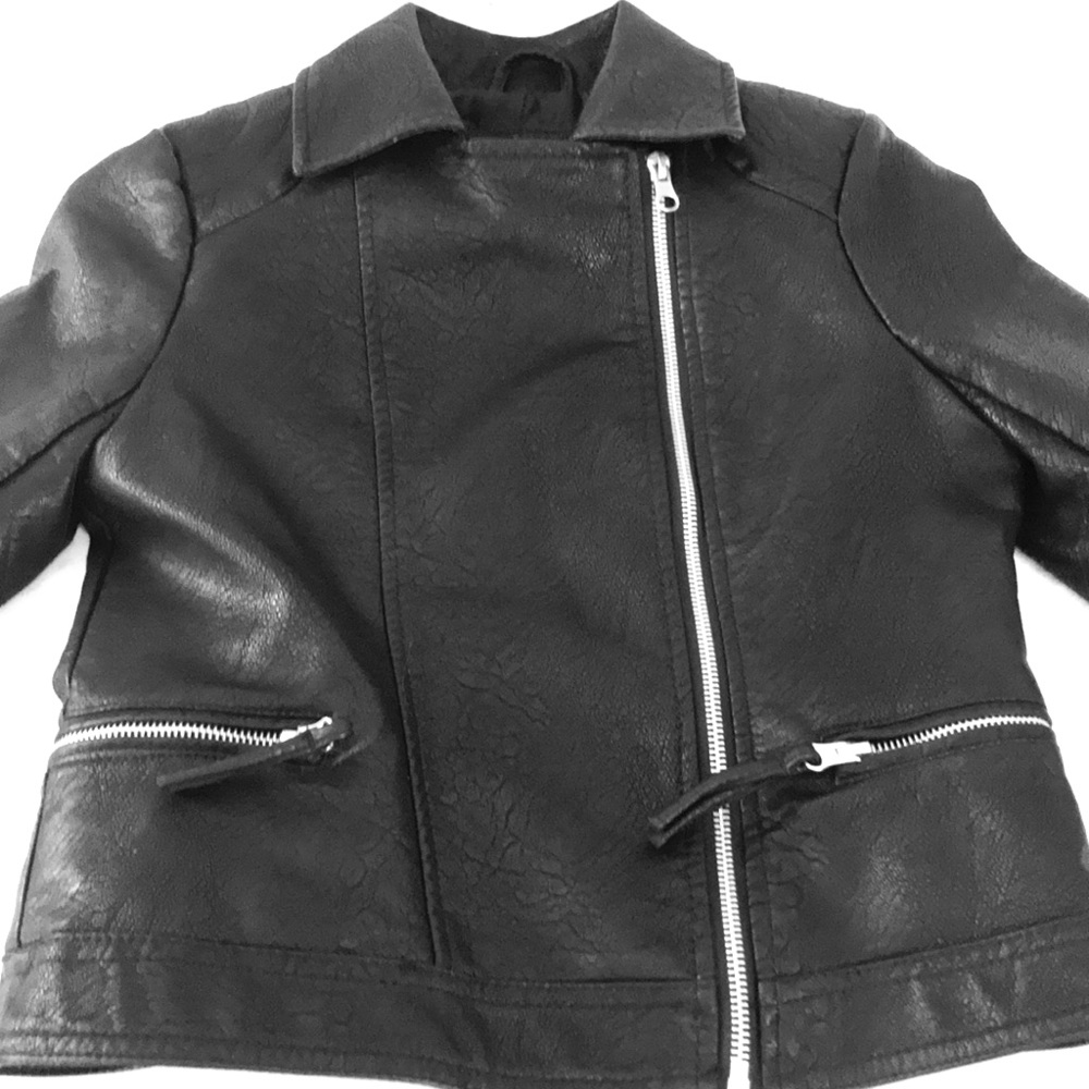 Faux leather jacket